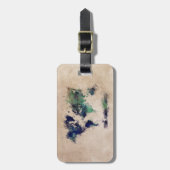 Weltkarte-Gepäckanhänger Gepäckanhänger (Vorderseite vertikal)
