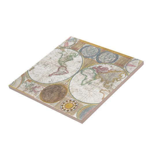 Weltkarte-Geschenke Fliese (Seite)