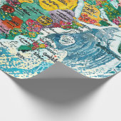 Weltkarte geschenkpapier (Ecke)