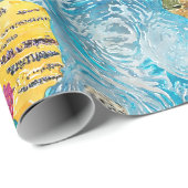 Weltkarte geschenkpapier (Rolleneckpunkt)