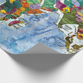 Weltkarte geschenkpapier (Ecke)