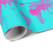 Weltkarte Geschenkpapier (Rolleneckpunkt)