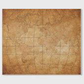 Weltkarte Geschenkpapier (Flach)