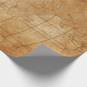 Weltkarte Geschenkpapier (Ecke)