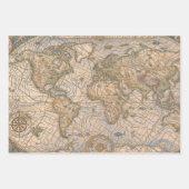 Weltkarte Geschenkpapier Set (Vorderseite 3)