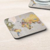 Weltkarte Getränkeuntersetzer (Linke Seite)