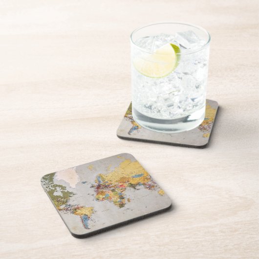 Weltkarte Getränkeuntersetzer (Rechte Seite)