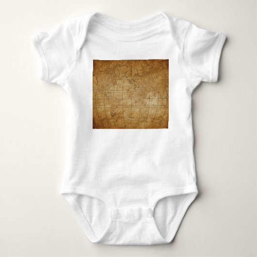 Weltkarte: Global Exploration Guide Baby Strampler (Vorderseite)