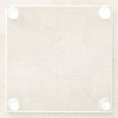 Weltkarte: Global Exploration Guide Glasuntersetzer (Rückseite)