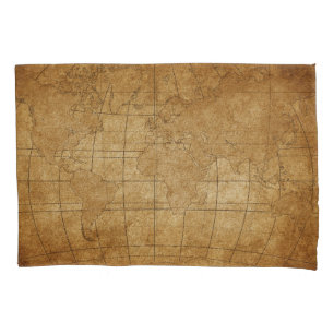 Weltkarte: Global Exploration Guide Kissenbezug