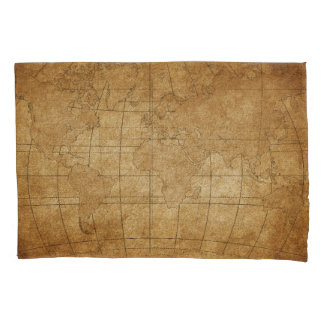 Weltkarte: Global Exploration Guide Kissenbezug