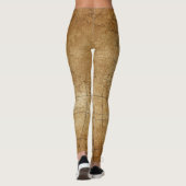 Weltkarte: Global Exploration Guide Leggings (Rückseite)