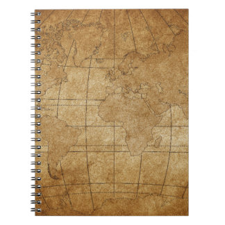 Weltkarte: Global Exploration Guide Notizblock