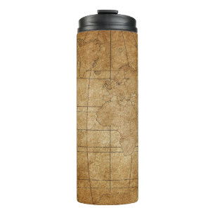 Weltkarte: Global Exploration Guide Thermosbecher
