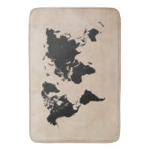 Weltkarte große Bad-Matte Badematte (Vorderseite Vertikal)