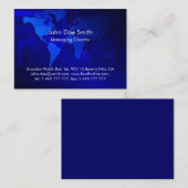 Weltkarte-Hintergrund Visitenkarte (Vorne/Hinten)