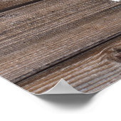 Weltkarte Hochzeitsbuchsignatur Holz Poster (Ecke)