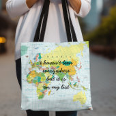 Weltkarte - Ich war nicht überall... Tasche