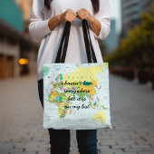 Weltkarte - Ich war nicht überall... Tasche