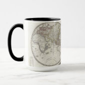 Weltkarte in 2 Hemisphären Tasse (Links)