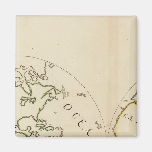 Weltkarte in 4 Teilen Magnet (Vorne)