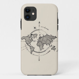 Weltkarte iPhone 11 Case - Travel Lover's