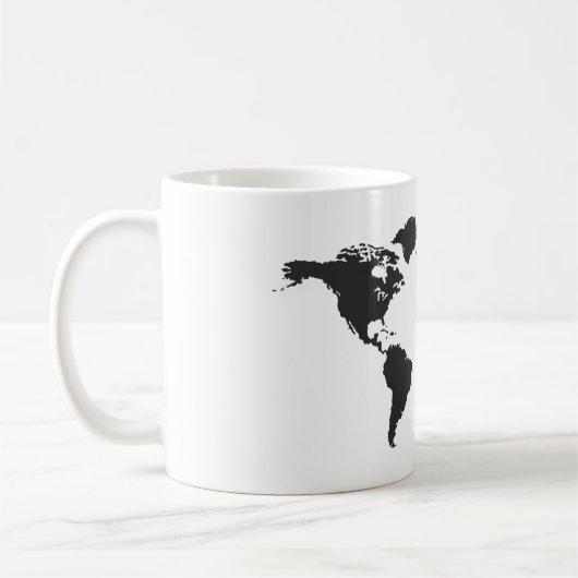 Weltkarte Kaffeetasse (Links)