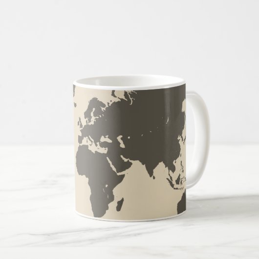 Weltkarte Kaffeetasse (VorderseiteRechts)