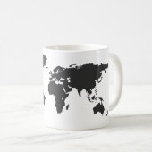 Weltkarte Kaffeetasse (VorderseiteRechts)