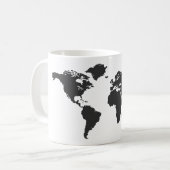 Weltkarte Kaffeetasse (Vorderseite Links)