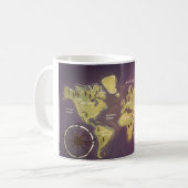 Weltkarte Kaffeetasse (Vorderseite Links)