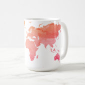 Weltkarte Kaffeetasse (VorderseiteRechts)