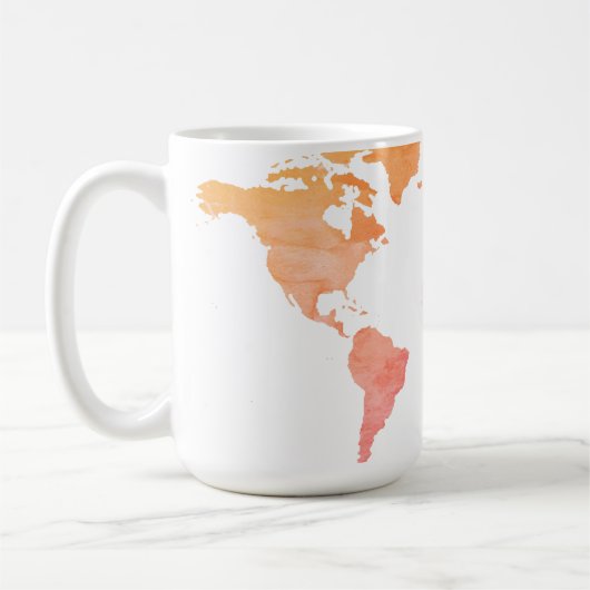 Weltkarte Kaffeetasse (Links)