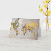 Weltkarte Karte (Gelbe Blume)