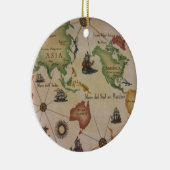 Weltkarte Keramikornament (Rechts)