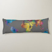 Weltkarte-Körper-Kissen Seitenschläferkissen (Rückseite)
