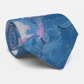 Weltkarte Krawatte (Gerollt)