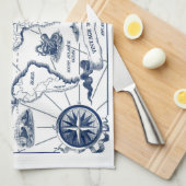 Weltkarte Küchentücher (Viertel Falte)