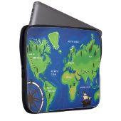 Weltkarte Laptopschutzhülle (Vorne Rechts)