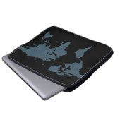 Weltkarte Laptopschutzhülle (Vorne Knopf)