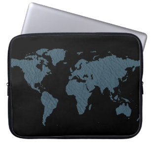 Weltkarte Laptopschutzhülle