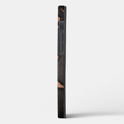 Weltkarte Leder geographisch braun Case-Mate iPhone Hülle (Rückseite / Links)