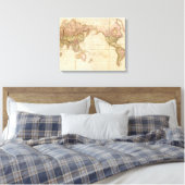 Weltkarte Leinwanddruck (Insitu (Schlafzimmer))