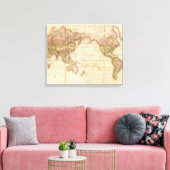 Weltkarte Leinwanddruck (Insitu (Wohnzimmer))