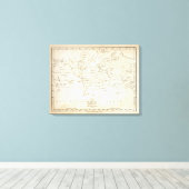 Weltkarte Leinwanddruck (Insitu (Holzboden))