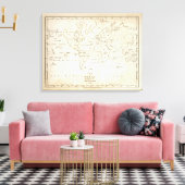 Weltkarte Leinwanddruck (Insitu (Wohnzimmer))