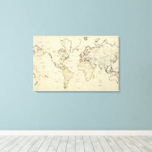 Weltkarte Leinwanddruck (Insitu (Holzboden))