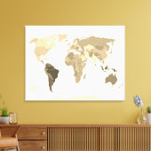 Weltkarte leinwanddruck (Insitu (Wohnzimmer))