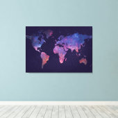 Weltkarte Leinwanddruck (Insitu (Holzboden))
