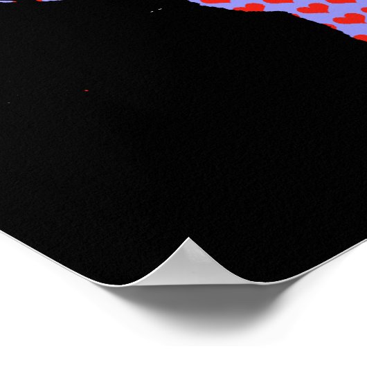 Weltkarte - Liebe Poster (Ecke)